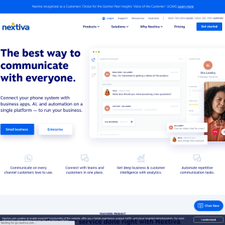 Nextiva, Inc.  website