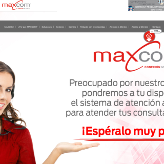 Maxcom Telecomunicaciones  website