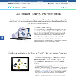 Cox Communications  website