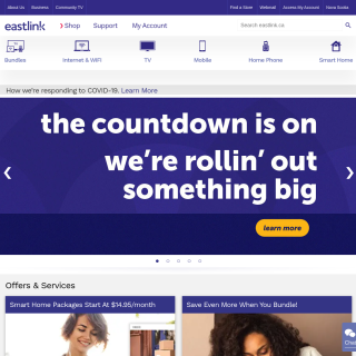 Eastlink (Delta)  website