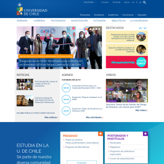 Universidad de Chile  website