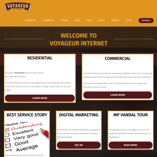  Voyageur Internet  website