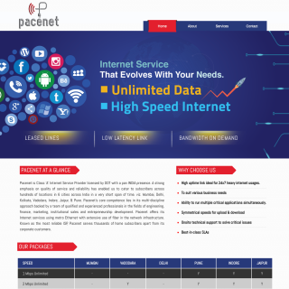Broadband Pacenet India Pvt. LTD  website