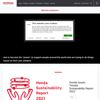 HONDA MOTOR  website