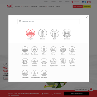  Atria Convergence Technologies Ltd.  aka (ACT Fibernet)  website
