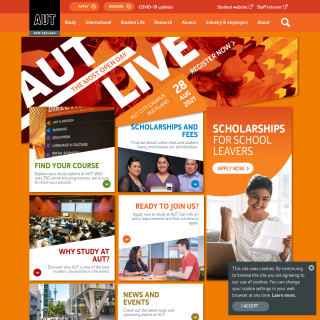 Auckland University of Technology  website
