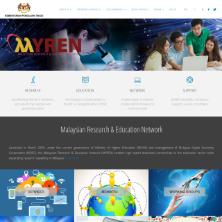  Malaysian Research & Education Network (MYREN)  aka (MYREN)  website