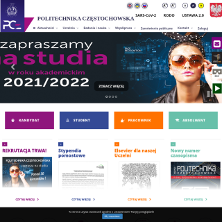 Politechnika Czestochowska  website