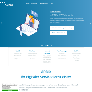 ADDIX Internet Services  website