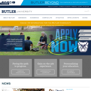  Butler University  website