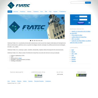 Sistemas Fratec S.A.  website