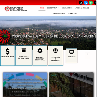 Cooperativa Luz y Fuerza de LGSM Ltda  website