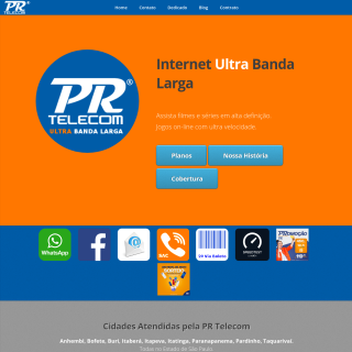 PRTELECOM  aka (PR TELECOMUNICACOES LTDA)  website