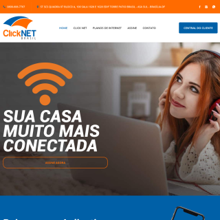 Click Net Brasil Telecom  website