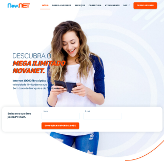 NovaNET Provedoria e Telecomunicações  website
