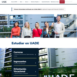  Universidad Argentina de la Empresa  aka (UADE)  website