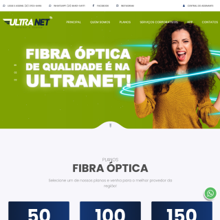 Ultranet Internet e Soluções  website