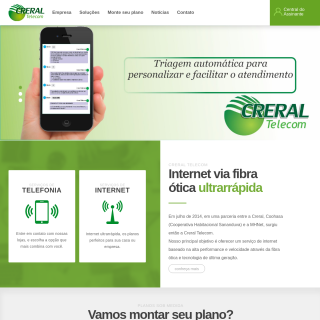 Creral Comércio e Serviços de Telecomunicações  aka (Creral Telecom)  website
