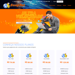 ZaapNet Telecomunicacoes  website