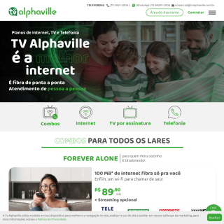 TV Alphaville Sistema de TV por Assinatura LTDA  website
