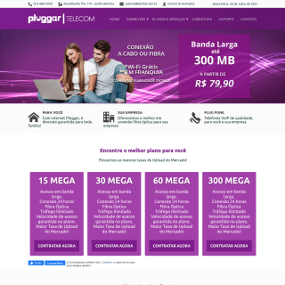 Pluggar Telecom  website