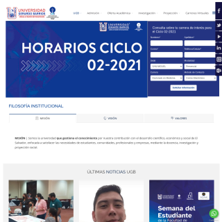 UNIVERSIDAD CAPITAN GENERAL GERARDO BARRIOS  aka (Universidad Gerardo Barrios)  website