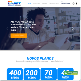  D-Net Soluções e Fibra Óptica  aka (Dnet ISP)  website