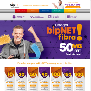 bipNET Internet Banda Larga  website