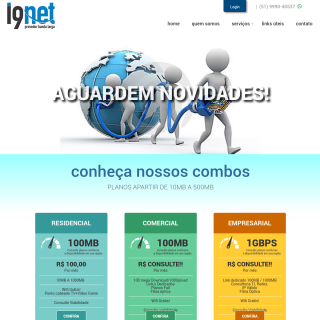 i9NET - PROVEDOR DE INTENRET  website