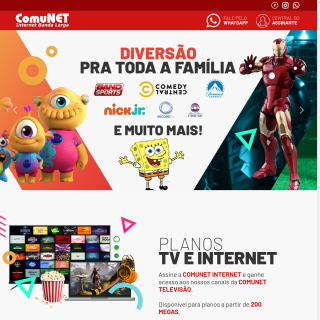 ComuNET Internet Banda Larga  website
