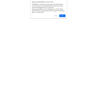 Acesso Net Servios  aka (Acesso Net Fibra)  website