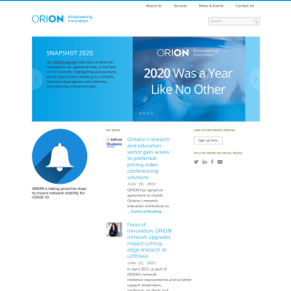  ORION  aka ( Ontario Research and Innovation Optical Network (ORION))  website