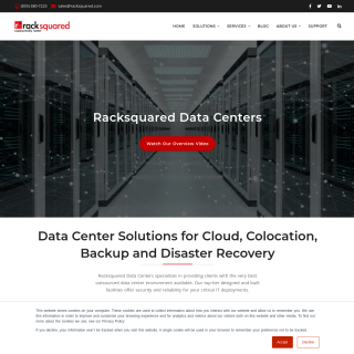 Racksquared Data Centers  website