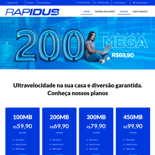 Rapidus Internet  website