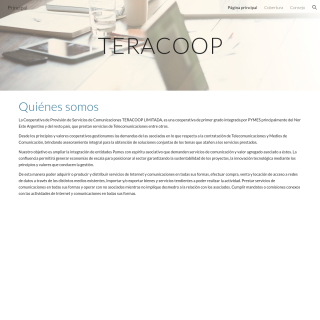 COOPERATIVA DE PROVISION DE SERVICIOS DE COMUNICACIONES TERACOOP website