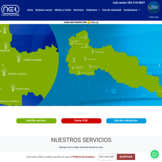  NET ISP  aka (Net Comunicaciones)  website