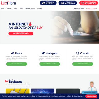 LUXFIBRA TELECOMUNICAÇÕES  website