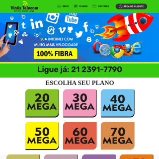 Viniix Telecom website