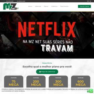 MZ NET INTERNET FIBRA  website