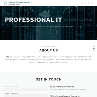 PSD Professional Systems/Designs, Ltd  website