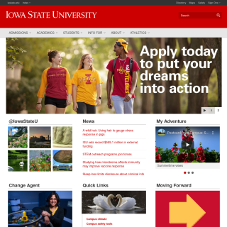  Iowa State University  website