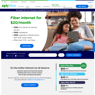 Ziply Fiber  website
