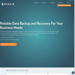 Webair  website