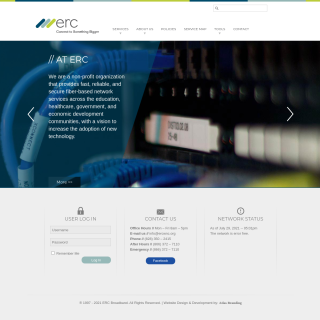 ERC Broadband  website