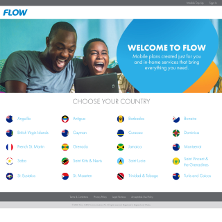  Columbus Communications Trinidad LTD  aka (Flow)  website