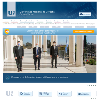 Universidad Nacional de Cordoba  website
