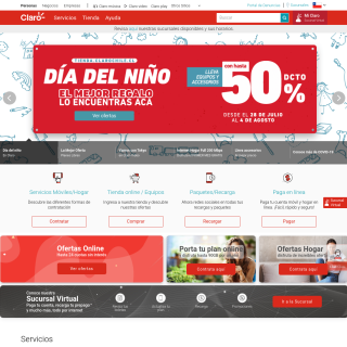  CLARO CHILE  website