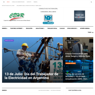 Coop. Ltda de Electricidad y Servicios Anexos de Huinca Renancó  website