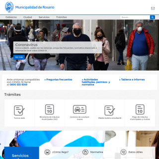 Municipalidad de Rosario  website