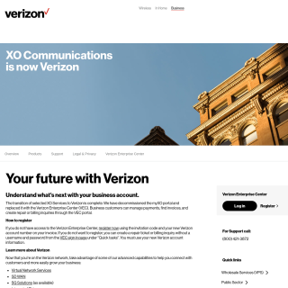 XO Communications  website